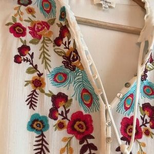 Long sleeve boho tunic